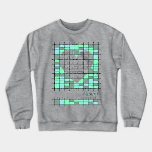 Mydoku_001_H001_004_F: Sudoku, Sudoku coloring, logic, logic puzzle, holiday puzzle, fun, away from screen Crewneck Sweatshirt